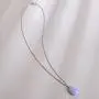 iSTONE 925 Sterling Silver Natural Gemstone Ladies Pendant Necklace, Gemstone Birthstone with 18'' Silver Chain iSTONE 925 Sterling Silver Natural Gemstone Ladies Pendant Necklace, Gemstone Birthstone with 18'' Silver Chain
