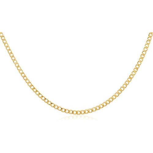 14K Gold 2.0mm Cuban/Curb Link Chain Necklace- 16-30- Yellow, White, Two Tone Or Rose Gold