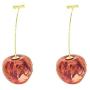 3D Cherry Earrings Cute Fruit Dangle Drop Earrings Simplicity resin Earrings for Women Girls Charm Sweet Jewelry Gift