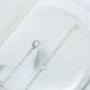 YienDoo Boho Silver Feather Pendant Necklace Chain Dainty Long Leaf Necklace Gypsy Charm Jewelry for Women and Girls