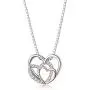 Sllaiss 925 Sterling Silver Love Heart Necklace for Women CZ Triple Heart Pendant Necklace Valentine Birthday Gift Jewelry with Box Chain 18'' +2'' Sllaiss 925 Sterling Silver Love Heart Necklace for Women CZ Triple Heart Pendant Necklace Valentine Birthday Gift Jewelry with Box Chain 18'' +2''
