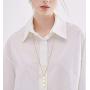ORAZIO 9 Pcs Long Necklace Set for Women Disk Tassel Fringe Necklace Simple Bar Statement Pendant Necklace Silver and Gold Fashion Jewelry Set ORAZIO 9 Pcs Long Necklace Set for Women Disk Tassel Fringe Necklace Simple Bar Statement Pendant Necklace Silver and Gold Fashion Jewelry Set