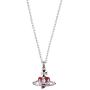 Vivienne Westwood Small dark red love track necklace with exclusive box and paper bag