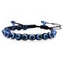 MISS RIGHT Evil Eye Nazar Amulet Ojo Protection Bracelet Necklace Turco Kabbalah Good Luck Bolo Cord Bracelet Dainty Lucky Beaded Charm Pendant Necklace for Women Men Girls