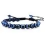 MISS RIGHT Evil Eye Nazar Amulet Ojo Protection Bracelet Necklace Turco Kabbalah Good Luck Bolo Cord Bracelet Dainty Lucky Beaded Charm Pendant Necklace for Women Men Girls