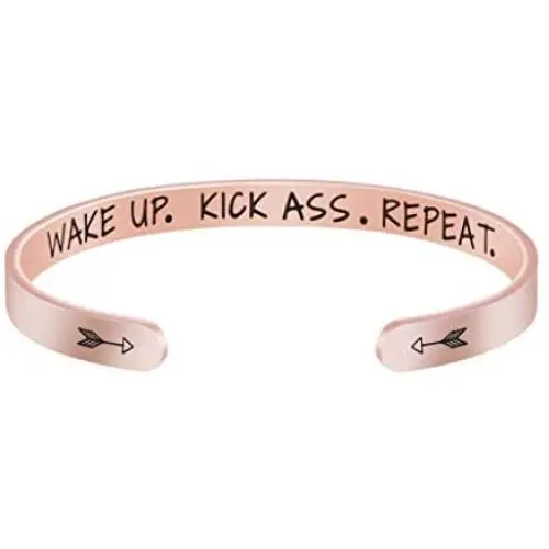 Joycuff Inspirational Bracelet Friendship Gifts for Her Girl Women Daughter Jewelry Best Friend BFF Cuff