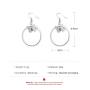 TseanYi Boho Butterfly Dangle Earrings Gold Large Circle Drop Earrings Modern Everyday Earrings Jewelry for Women and Girls (Gold)