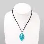 SUVANI Hand Blown Glass Jewelry Sea Turtle Ocean Blue Marquise Shape Pendant Necklace 18''-20'' SUVANI Hand Blown Glass Jewelry Sea Turtle Ocean Blue Marquise Shape Pendant Necklace 18''-20''