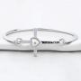 BAUNA Mustard Seed Faith Gift Matthew 17:20 Bible Verse Charm Bangle Christian Inspirational Jewelry for Women
