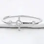 BAUNA Mustard Seed Faith Gift Matthew 17:20 Bible Verse Charm Bangle Christian Inspirational Jewelry for Women