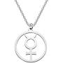 CENWA Mercury Pendant Alchemical Symbol Stainless Steel Necklace Mercury Symbol Jewelry Astrological Symbol Jewelry CENWA Mercury Pendant Alchemical Symbol Stainless Steel Necklace Mercury Symbol Jewelry Astrological Symbol Jewelry