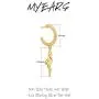 MYEARS Hoop Earrings Gold Half Open 14K Gold Filled Tiny Boho Beach Simple Delicate Handmade Hypoallergenic Jewelry Gift