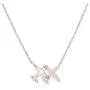 Winssi Stainless Steel 18K Rose Gold Roman Numeral Necklace Tiny Plane Necklace Mermaid Necklace