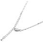 RIMAYZI Platinum-Plated Forever Love 3 Heart Crystals Necklace for Women Girl Pendant with Elegant Box Dainty Anniversary Jewelry Valentines Day Gifts for her