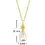 SamanthaStone Aurora Borealis CZ Pineapple Pendant Necklace