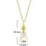 SamanthaStone Aurora Borealis CZ Pineapple Pendant Necklace SamanthaStone Aurora Borealis CZ Pineapple Pendant Necklace