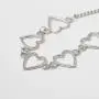 Punk Hollow Hearts Lolita Chunky Thick Chain Collar Necklace Gothic Key Lock Spike Aphabet Black Leather Choker Thin Link Necklace for Women Girls Cool Party Cosplay Chic Style Jewelry Gift