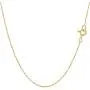 14k Yellow Gold Rope Chain Necklace, 0.4mm