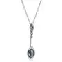 Spoon Necklace Sterling Silver Spoon Pendant Necklace for Women Men Jewelry Gifts
