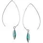 Silpada Oasis Compressed Turquoise Wire Drop Earrings in Sterling Silver