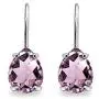 Sterling Silver Genuine, Simulated or Created Gemstone 7x5mm Teardrop Dainty Leverback Earrings