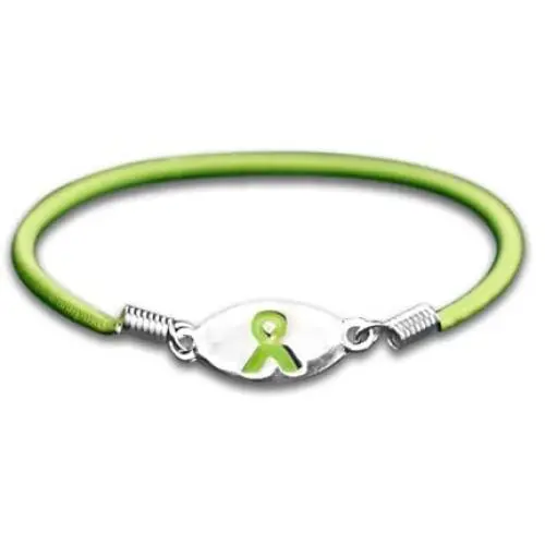 Fundraising For A Cause | Lime Green Ribbon Stretch Bracelets – Lime Green Stretch Bracelets for Non Hodgkin’s Lymphoma, Lyme Disease, Lymphoma, Muscular Dystrophy Awareness & More