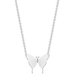 VACRONA Butterfly Necklace for Women 18K Gold Plated Dainty CZ Butterfly Pendant Necklace Cute Handmade Jewelry Gift for Her