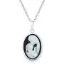Delicate Petite Victorian Vintage Antique Style Black White Craved Mother and Child Loving Cameo Pendant Son Daughter Necklace For Women 925 Sterling Silver Delicate Petite Victorian Vintage Antique Style Black White Craved Mother and Child Loving Cameo Pendant Son Daughter Necklace For Women 925 Sterling Silver