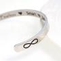 Suyi Inspirational Bracelet for Women Personalized Gift Cuff Bracelet Mantra Engraved Birthday Bangle Bracelet