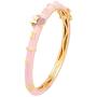 Disney Minnie Mouse Jewelry, Pink Glitter Bangle Bracelet with Yellow Gold Plating