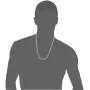 Jstyle Stainless Steel Male Chain Necklace Byzantine Bracelet for Men Jewelry Sets 8.5 Inch Bracelet