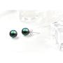 Sterling Silver Pearl Earrings Hypoallergenic Studs Round Ball Pearl Earrings White Button Pearl Beads Earrings Piercing Earrings Gift for Women,Girls