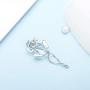 LGSY Sterling Silver Frog Pearl Cage Pendants for Women, Design Pearl Cage Pendants for Pearl Jewelry Making, Essential Oil Diffuser Lockets for Pearl Jewelry