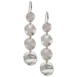 4 Disc Earring in Gold and Silver for Women