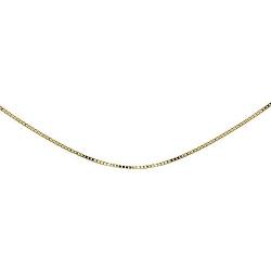 Sterling Silver 1mm Thin Choker Size Box Chain Necklace for Pendants, 13” + 3”