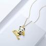 Winssi Lovely Skiing Panda Necklace Great Gift for Panda Lovers Animal Jewelry