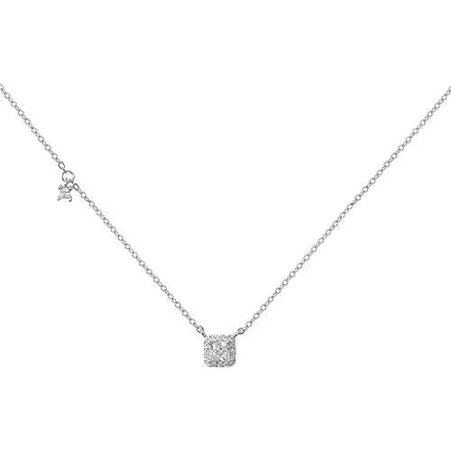Sterling Silver Square Crystal Choker Necklace for Women Girls Cushion Shape Cubic Zirconia Small Delicate Princess Cut Pendant Necklace Adjustable Chain 18'' Fashion Weddding Jewelry Gift Sterling Silver Square Crystal Choker Necklace for Women Girls Cushion Shape Cubic Zirconia Small Delicate Princess Cut Pendant Necklace Adjustable Chain 18'' Fashion Weddding Jewelry Gift