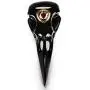 Skullis Necklace of Gemstone Carved Crystal Raven Skull Pendant, for Men and Women. Skull Jewelry.
