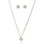 Lux Accessories Solitaire Stone Necklace Earrings Gift Jewelry Box Set Lux Accessories Solitaire Stone Necklace Earrings Gift Jewelry Box Set