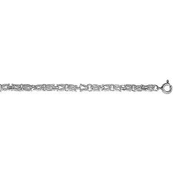 Sterling Silver Turkish Chain Necklaces & Bracelets 4mm for Men and Women Handmade Nickel Free sizes 7-30 inch