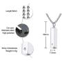VNOX Cremation Urn Jewelry Customized Rectangle Cube Urn Necklace for Ashes Holder Pendant Keepsake Jewelry