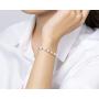 Pearl Bracelets Freshwater Cultured Strand Pearl Bracelets Gold Filled with Adjustable Chain Jewelry Gift for Teen Girls Daughter Women Bridal