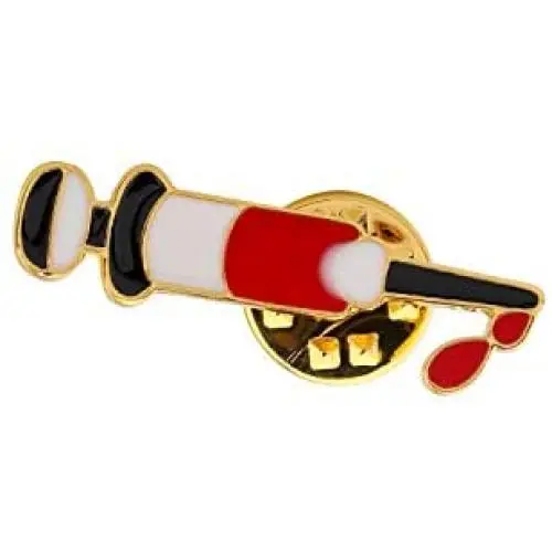 CENWA Medical Syringe Brooch Medical Jewelry Brooch Medical Gift for Nursing Students, Medical Students, Doctors and Surgeons