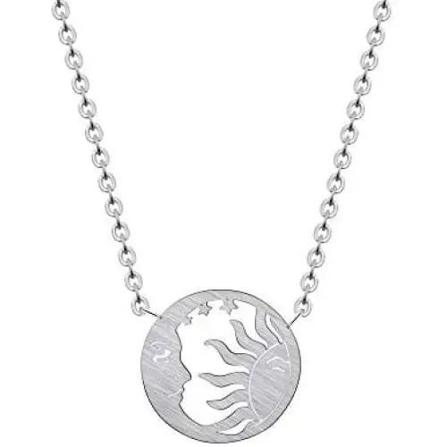YF FY Sun Moon Star Necklace Moon Sun Face Star Pendants for Women Gift for Her Inspirational Jewelry