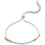 Silpada Curved Arrow Bolo Chain Bracelet in Sterling Silver & Brass, 9''