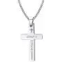 VNOX 316L Stainless Steel Christian Bible Verse Cross Pendant Necklace Men Women,Free Chain 24'' VNOX 316L Stainless Steel Christian Bible Verse Cross Pendant Necklace Men Women,Free Chain 24''