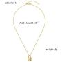 ACC PLANET Gold Lock Necklaces for Women Cute Padlock Necklaces Chain Necklaces with Lock Pendant Lock and Key Jewelry Mothers Gift