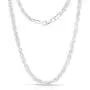 Authentic Solid Sterling Silver Rope Diamond-Cut Braided Twist Link .925 ITProLux Necklace Chains 1MM - 5MM, 16'' - 30'', Made in Italy, Men & Women Authentic Solid Sterling Silver Rope Diamond-Cut Braided Twist Link .925 ITProLux Necklace Chains 1MM - 5MM, 16'' - 30'', Made in Italy, Men & Women