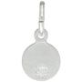 Tiny Sterling Silver Guardian Angel Medal Necklace 5/16 inch Round Italy, 16-30 inch 0.8mm_Box_Chain