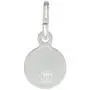 Tiny Sterling Silver Guardian Angel Medal Necklace 5/16 inch Round Italy, 16-30 inch 0.8mm_Box_Chain
